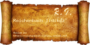 Reichenbach Ildikó névjegykártya